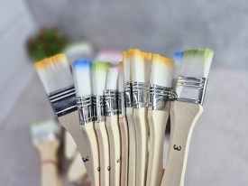 Pack 10 pinceles o pinceletas punta color Nro3